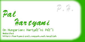 pal hartyani business card